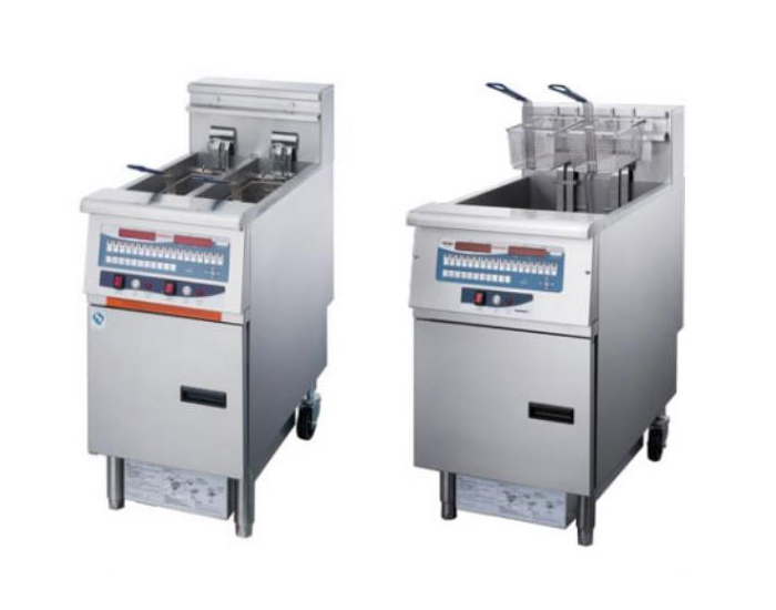  立式單缸雙篩炸爐